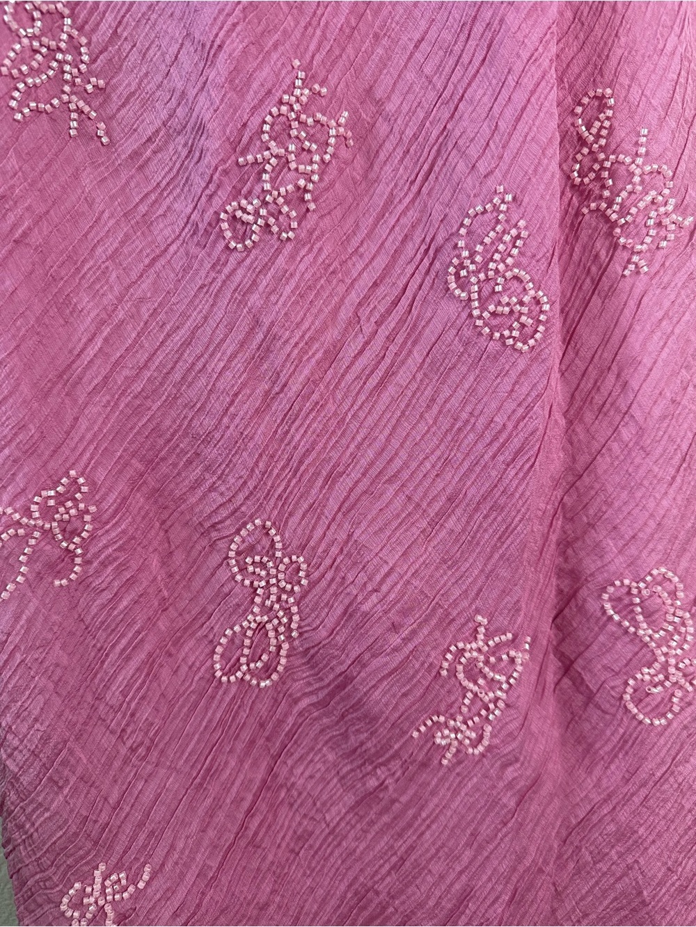 STAUD Cassie beaded organza maxi dress in Flirt pink SZ US 8 NWT - Picture 3 of 8